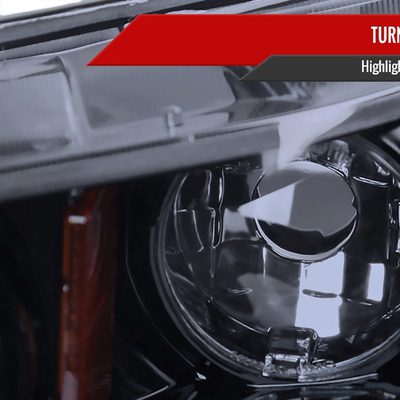 2006-2011 Honda Civic Sedan Dual Halo Projector Headlights Glossy Black/Smoke