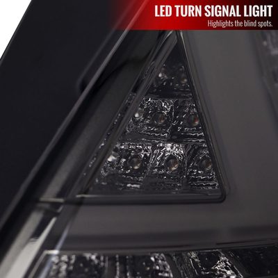 2014-2019 Ford Fiesta Hatchback LED Bar Tail Lights Chrome/Smoke Lens