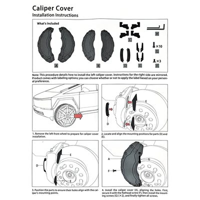 Caliper Cover Kit for Tesla Cybertruck