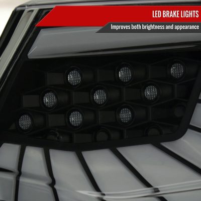 2018-2022 Honda Accord Sedan SQ2 LED Signal Tail Lights Glossy Black/Smoke