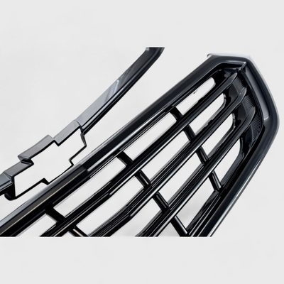 2018-2021 Chevrolet Equinox Grille Overlay Gloss Black 2Pcs ABS Plastic