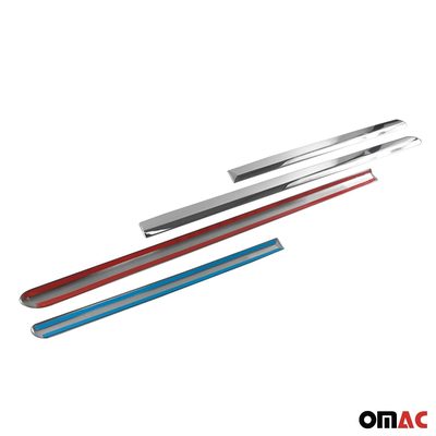 2011-2015 Kia Sorento Side Door Molding Trim Skirt Garnish Stainless Steel Silver 4Pcs