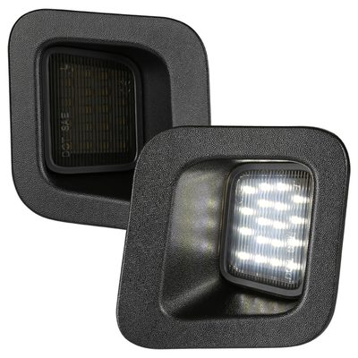 2003-2018 Dodge RAM 1500 2500 3500 Rear LED License Plate Lights Black/Smoke