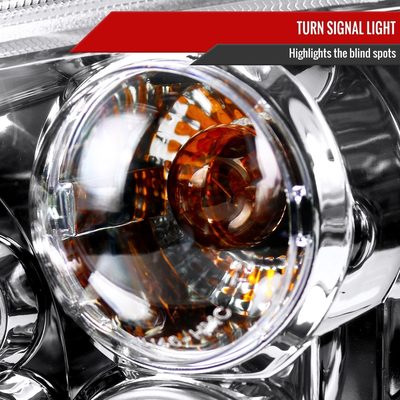 1999-2006 VW Golf Mk4 GTI/R32 Cabrio Dual Halo Projector Headlights Chrome