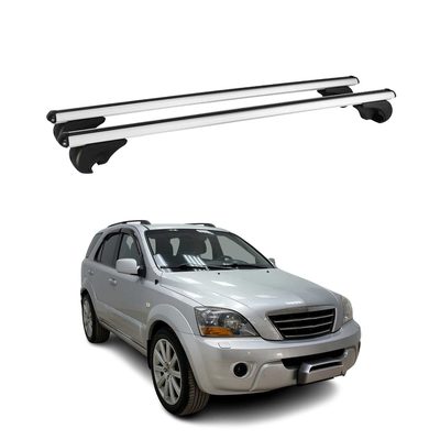 2003-2009 Kia Sorento Roof Rack Cross Bars Silver