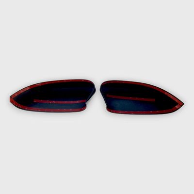 2013-2019 Ford Taurus Mirror Cover Caps Gloss Black 2Pcs ABS Plastic