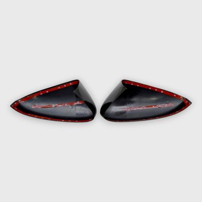 2013-2020 Ford Fusion Mirror Cover Caps Gloss Black 2Pcs ABS Plastic