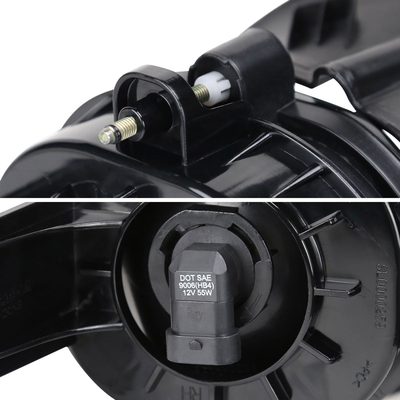 2002-2009 Dodge RAM 1500/2500/3500 9006 Fog Lights Chrome Housing/Clear Lens