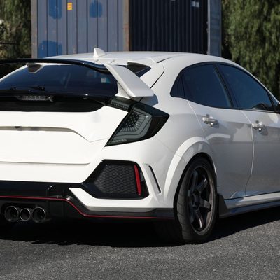 2017-2021 Honda Civic Hatchback Turn Signal LED Tail Lights Black/Smoke