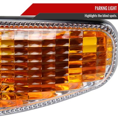 1999-2006 GMC Sierra/ 00-2006 Yukon XL Denali Turn Signal Bumper Lights Chrome