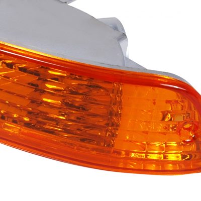 1992-1993 Acura Integra Bumper Lights Chrome Housing/Amber Lens