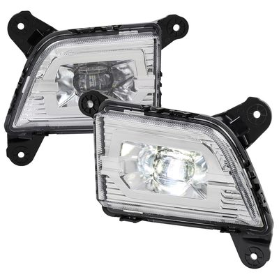 2019-2022 Chevy Silverado 1500 LED Fog Lights Kit Chrome Housing/Clear Lens