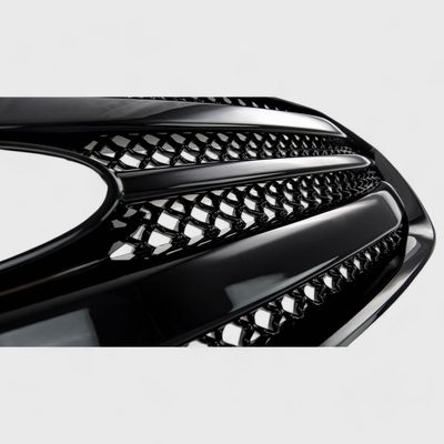 2013-2019 Ford Taurus Grille Overlay Gloss Black 1Pcs ABS Plastic