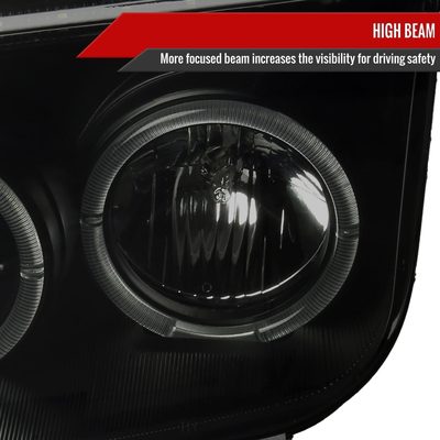 1999-2005 VW Jetta/Bora Mk4 Dual Halo Projector Headlights LED Light Smoke