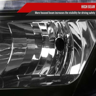 2015-2020 Chevy Tahoe/Suburban LED Strip Projector Headlights Black/Clear Lens