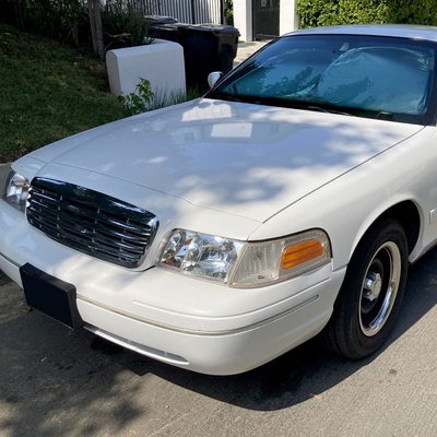 1998-2011 Ford Crown Victoria Factory Style Headlights Chrome/Clear Lens
