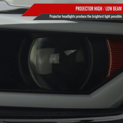 2015-2017 Ford Mustang / 18-2020 Mustang Shelby LED Xenon HID Headlights Smoke