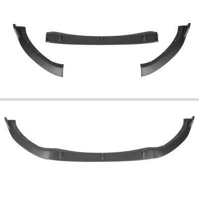 2016-2021 Mazda Miata MX-5 Matte Black 3Pcs Front Bumper Lip Splitter Kit