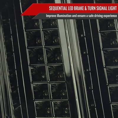 1999-2004 Ford Mustang Sequential LED Tail Lights - RS Chrome/Smoke Lens