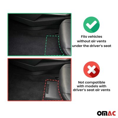 2022-2024 Audi A3 Premium Floor Mats Liners Full Set All Weather Heavy Duty Black