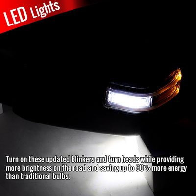2015-2020 Ford F-150 Heated Towing Mirrors Turn Signal Puddle&Auxiliary Lights