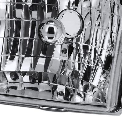 1998-2000 Ford Ranger Factory Style Crystal Headlights Chrome/Clear Lens