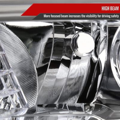 2016-2023 Toyota Tacoma LED Bar Projector Headlight Chrome/Clear Lens