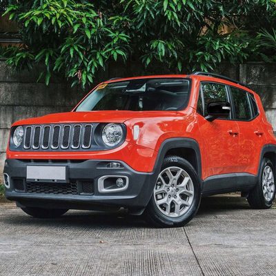 2015-2024 Jeep Renegade Mirror Cover Caps Gloss Black 2Pcs ABS Plastic