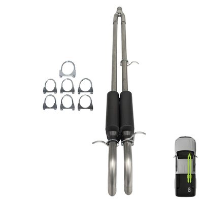 GMC/Chevy, 2012-2018, 6.0L - MPI Bullnoze Exhaust Series