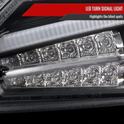2011-2013 Scion tC LED Bar Projector Headlights LED Turn Signal Lights Black