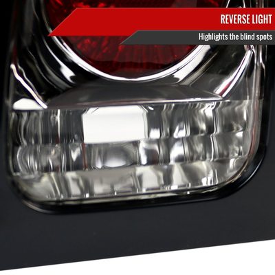 1994-1998 Ford Mustang Tail Lights Chrome Housing/Clear Lens