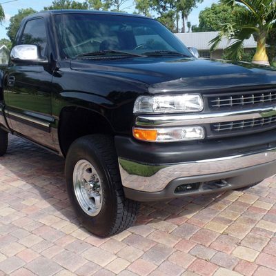 1999-2002 Chevy Silverado 1500/2500/3500 LED Fog Lights kit Glossy Black