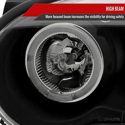 2004-2005 Subaru Impreza WRX/STI Outback Dual Halo Projector Headlights Black