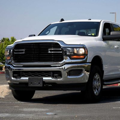 For Dodge RAM 2500 3500 2019-2024 Factory Style Crystal Headlight Driver Side Only Black Housing Clear Lens
