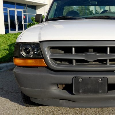 1998-2000 Ford Ranger Halo Projector Headlights Chrome Housing/Smoke Lens