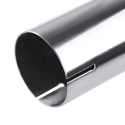 Universal 2.5" Inlet/4.125" Outlet Chrome S.Steel Angled Exhaust Tips - 2PC