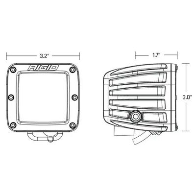 Faros Auxiliares D-Series Spot Con Amber PRO Lens (Par)
