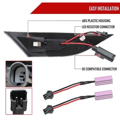 For Porsche 911 991/981 718 2011-2019 LED Turn Signal Clear With Sequential