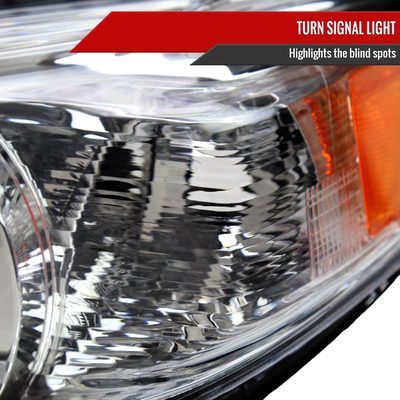 2011-2020 Toyota Sienna Projector Headlights Chrome Housing/Clear Lens