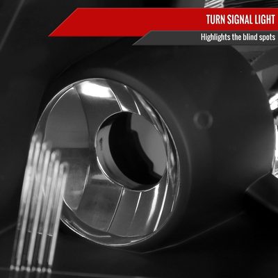 2008-2018 Dodge Grand Caravan Chrysler Town & Country Factory Headlights Black