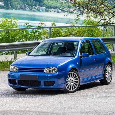 1999-2006 VW Golf Mk4 GTI/R32 Cabrio Dual Halo Projector Headlights Chrome