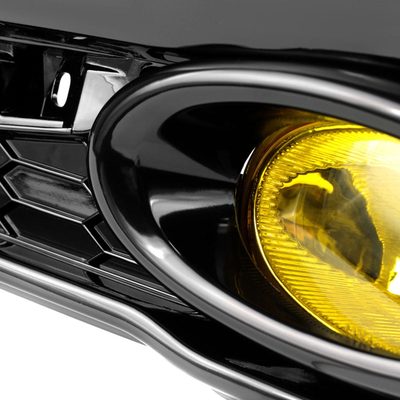2013-2015 Honda Civic Sedan H11 Fog Lights Kit Chrome Housing/Yellow Lens