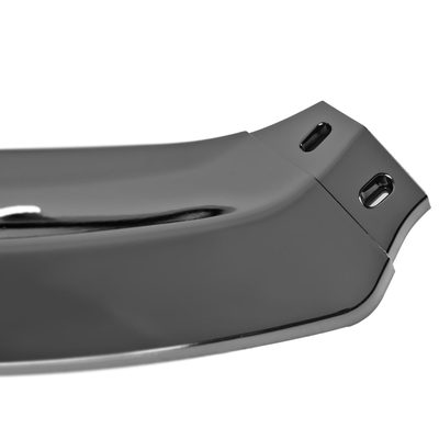 2014-2019 Ford Fiesta Glossy Black 3Pcs Front Bumper Lip Splitter Kit