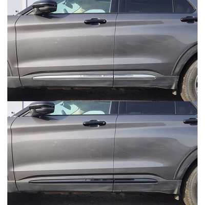 2020-2025 Ford Explorer Side Door Molding Trim Set Gloss Black 4Pcs ABS Plastic