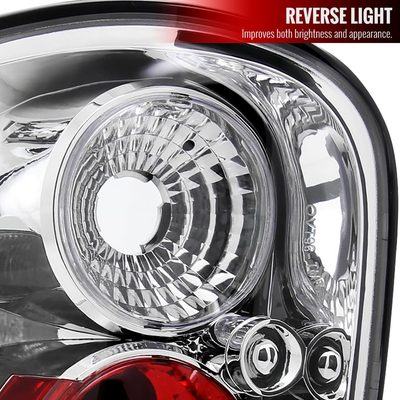 1997-2004 Ford F-150 Flareside Tail Lights Chrome Housing/Clear Lens