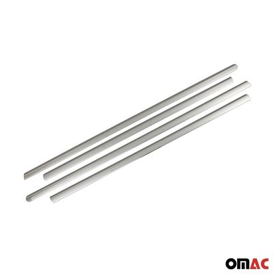 2001-2009 Mercedes C Class W203 Window Molding Trim Streamer S. Steel 4x