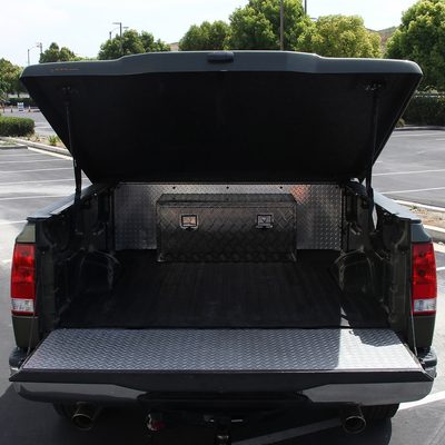 36" Heavy Duty Black Underbody Truck Tool Box w/ T-Handle Latches Locks & Keys
