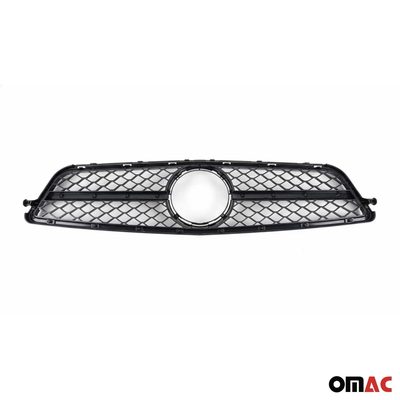 2010-2014 Mercedes C Class W204 Sedan AMG Style All Gloss Black Front Grill