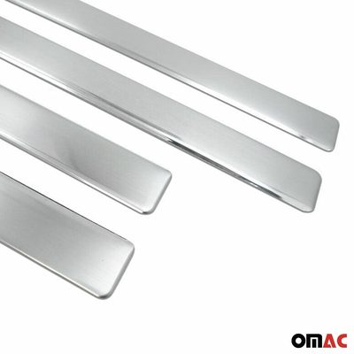 2004-2010 BMW X3 Door Sill Scuff Plate Scratch Protector Stainless Steel Chrome 4Pcs