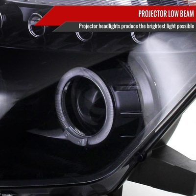 2003-2005 Nissan 350Z Dual Halo Projector Headlights Glossy Black/Smoke Lens